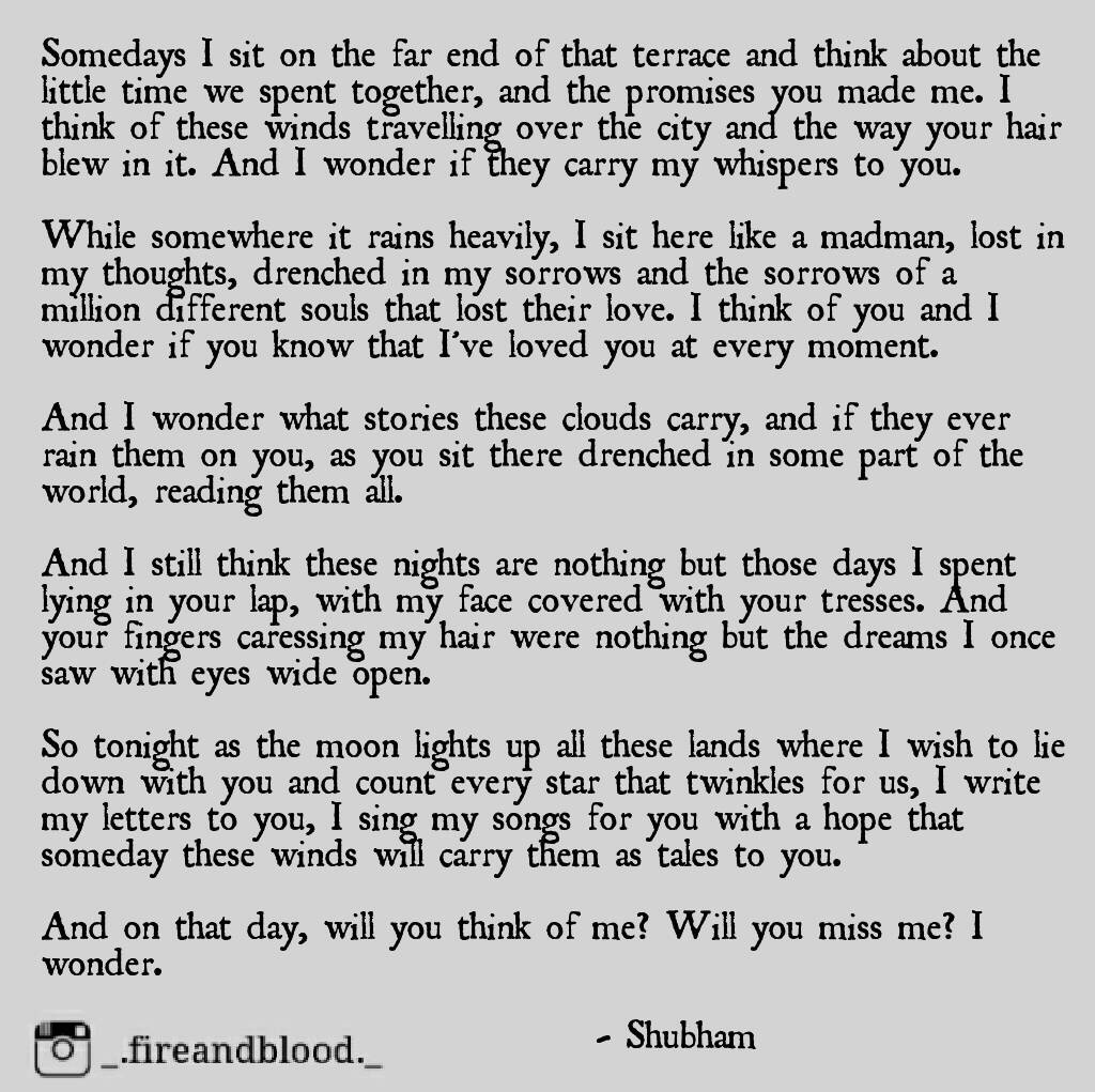 By shubhamreandbloodin book lostlove love poem prose quotes sad writings May 1 2017 0 WordsLeave a ment